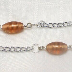 No. 48- Two handmade eyeglass chains, silver color